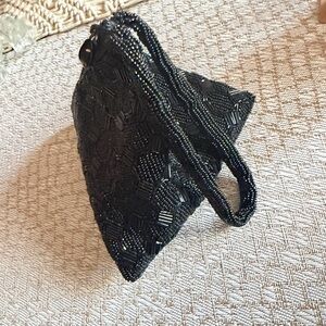 Comeco vintage beaded triangular evening bag